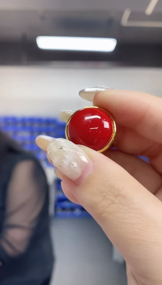 【闪购商品】玛瑙/玉髓戒指未镶嵌多样性发其一颜色微差