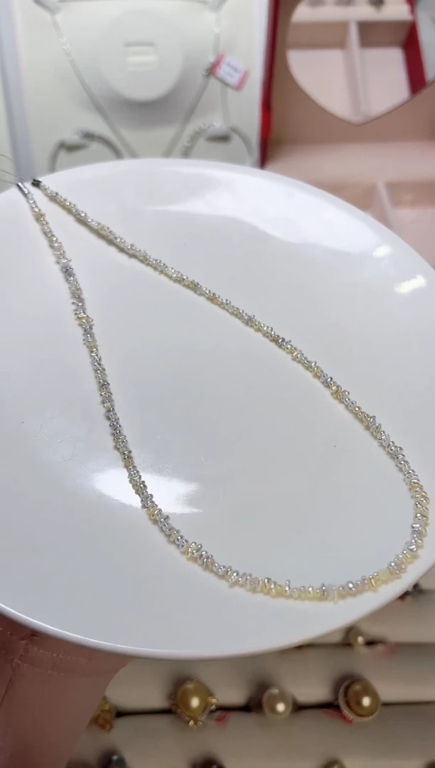 【闪购商品】海水珍珠项链银S925镶嵌7686