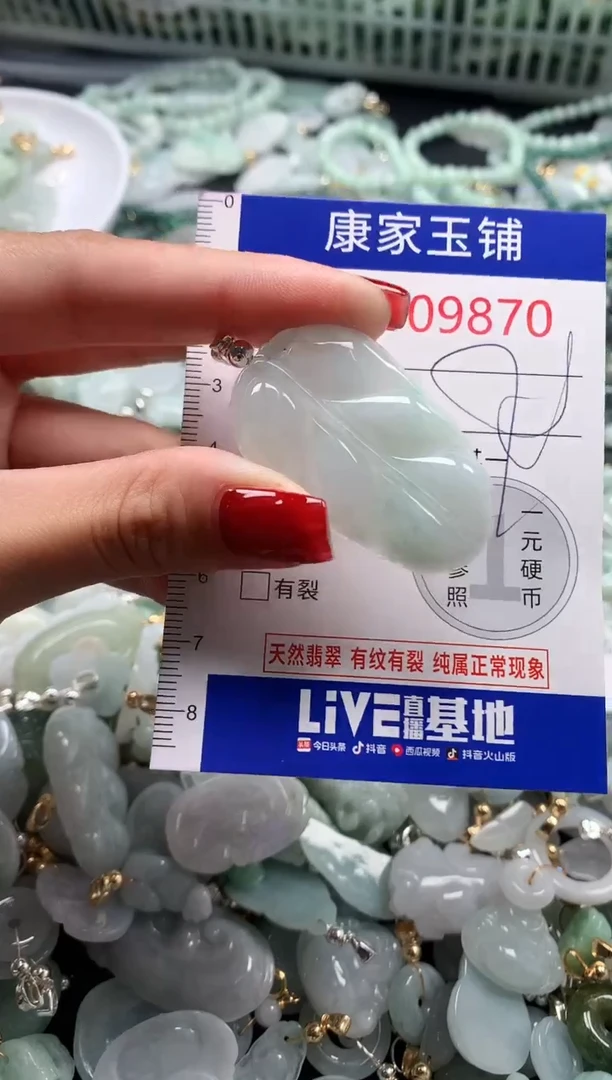 翡翠未镶嵌吊坠(不含链)9870