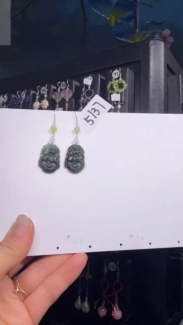 银S925镶嵌耳饰紫晶喜欢拍