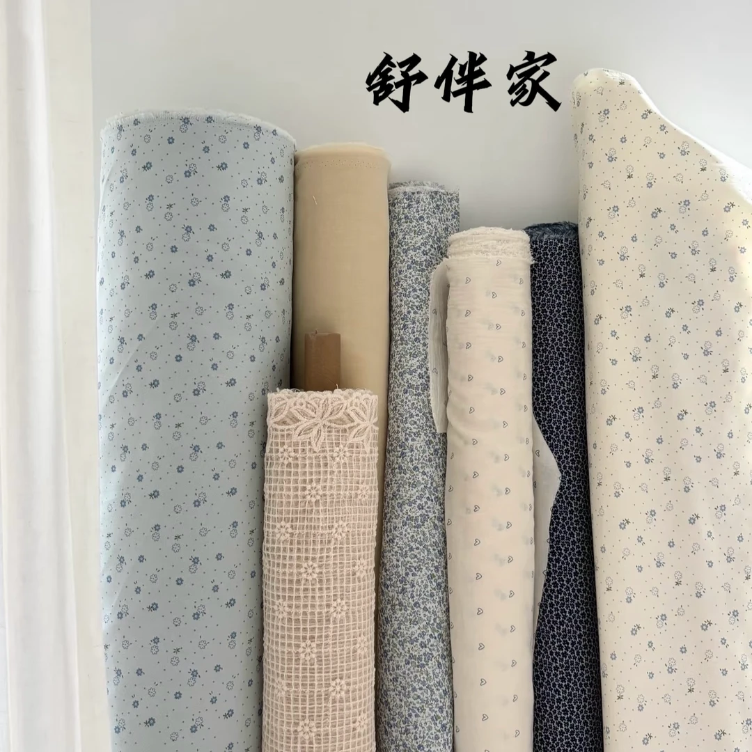 【舒伴家】25新款可居家可外穿服 双层棉纱蓝色小狗套装