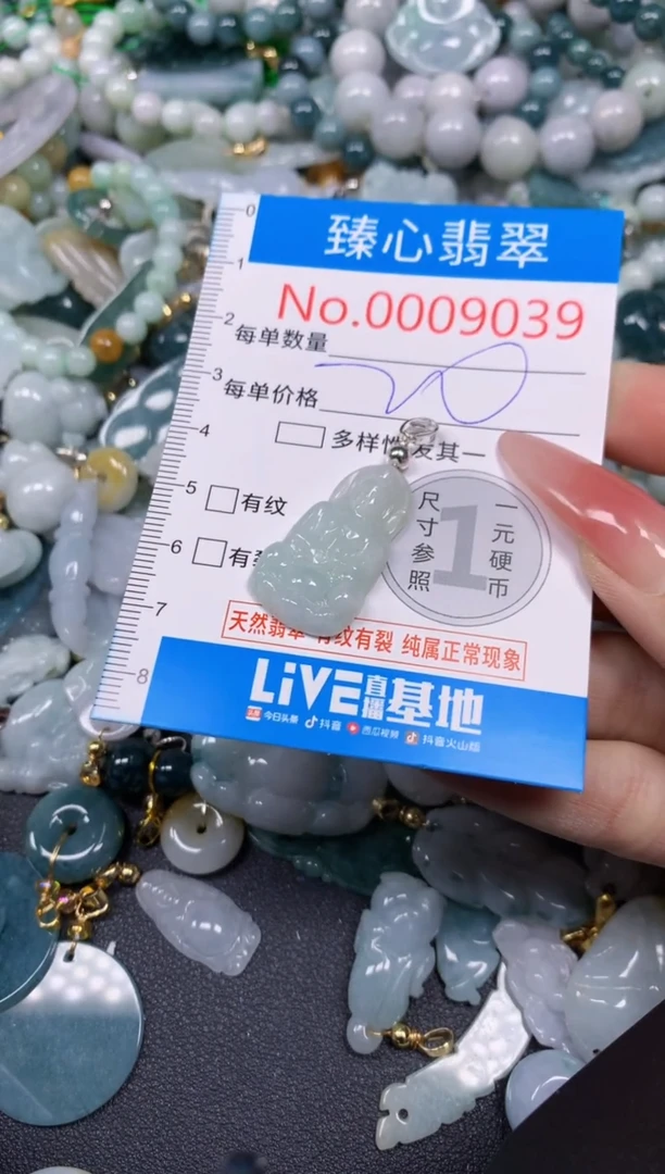【闪购商品】翡翠颈饰未镶嵌含绳0009039