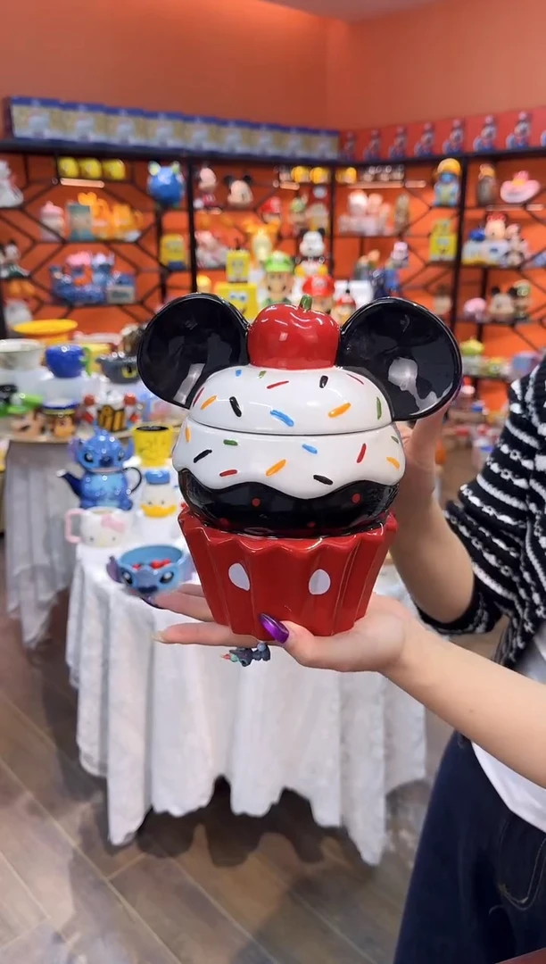 瓷片@@米奇冰激凌饼干罐