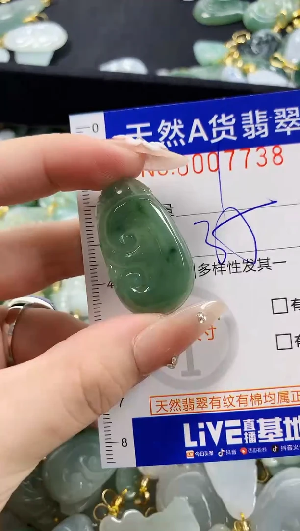 颈饰未镶嵌翡翠天然A货翡翠