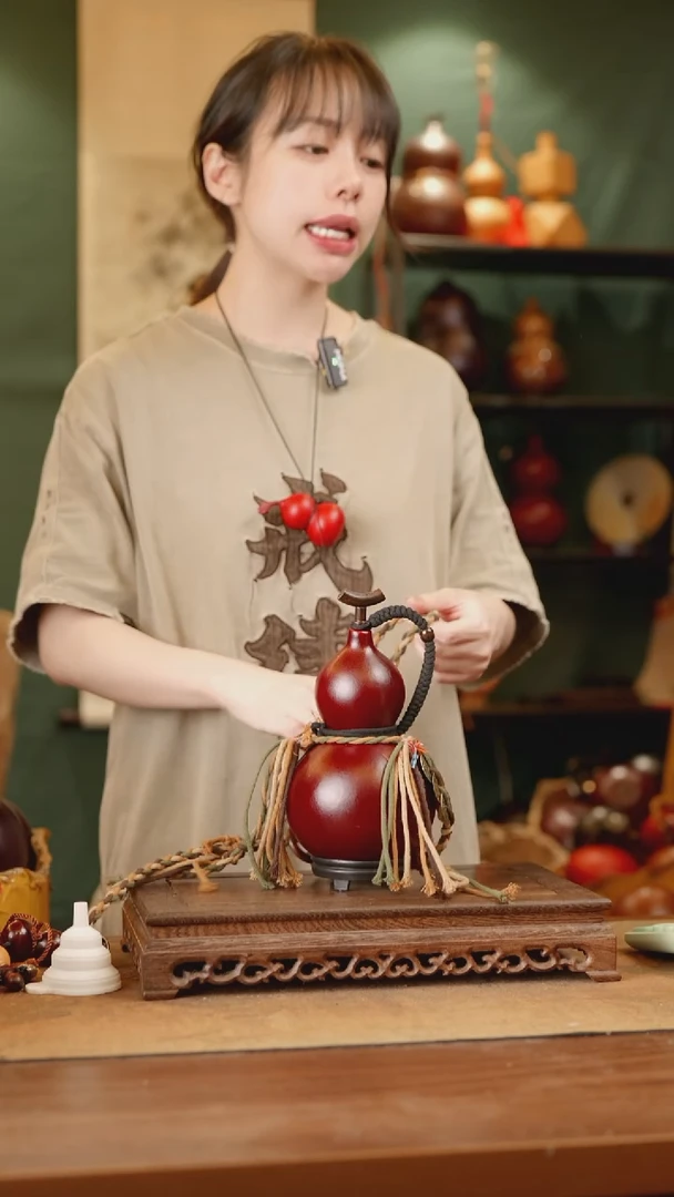 215号精品天然大漆酒葫芦一物一拍~