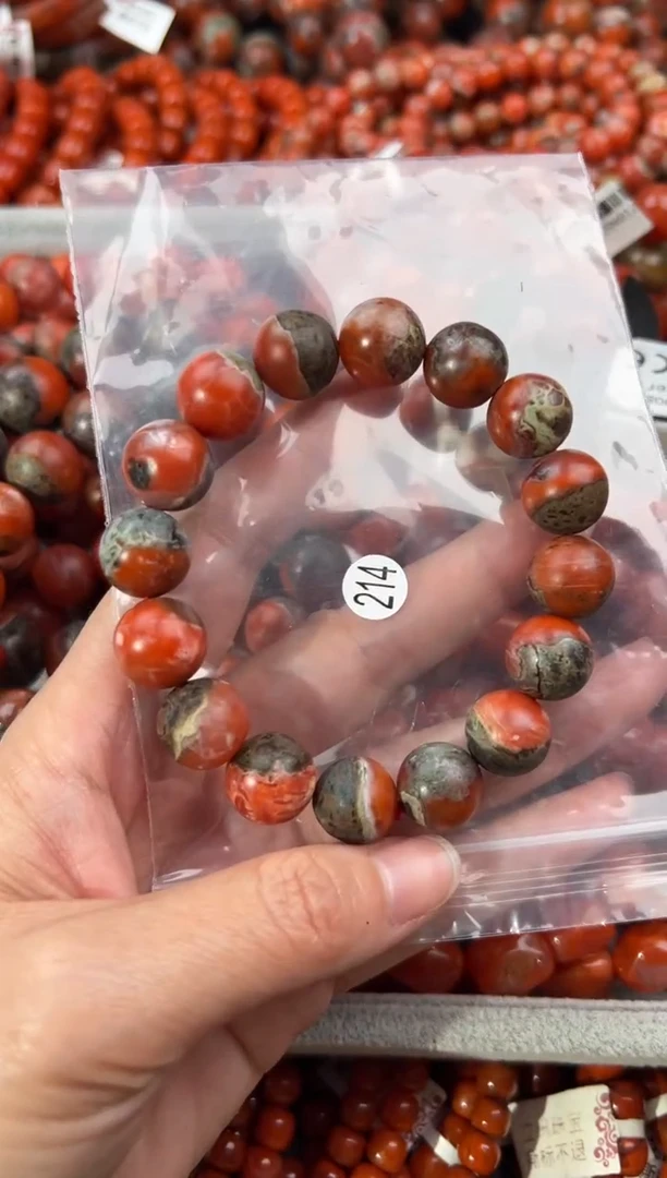 南红玛瑙手串未镶嵌13