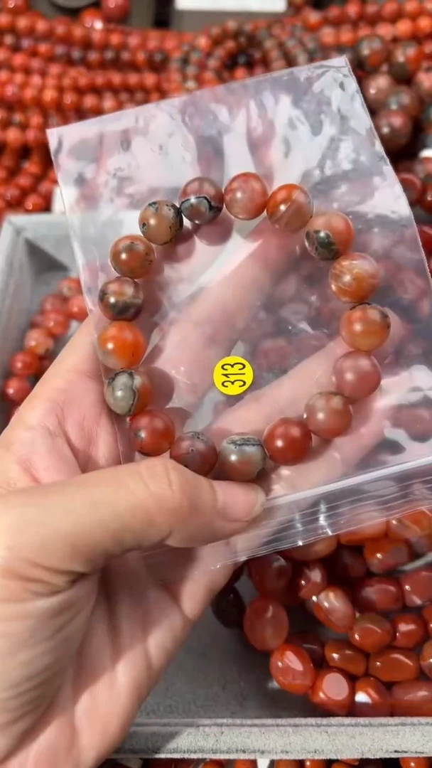 南红玛瑙手串未镶嵌12+