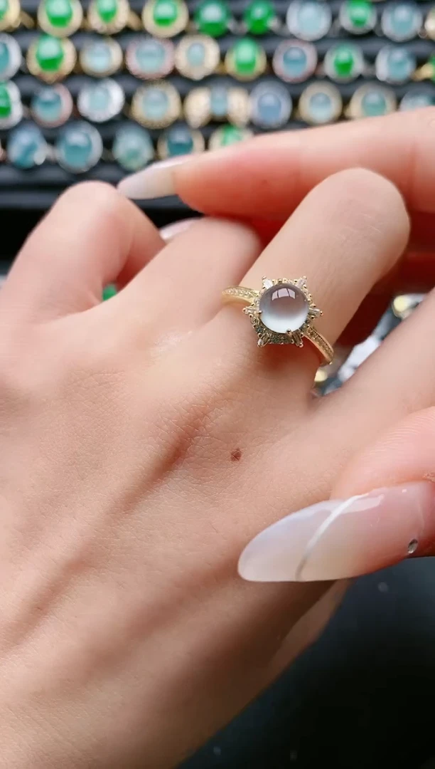 【闪购商品】翡翠戒指银S925镶嵌11111