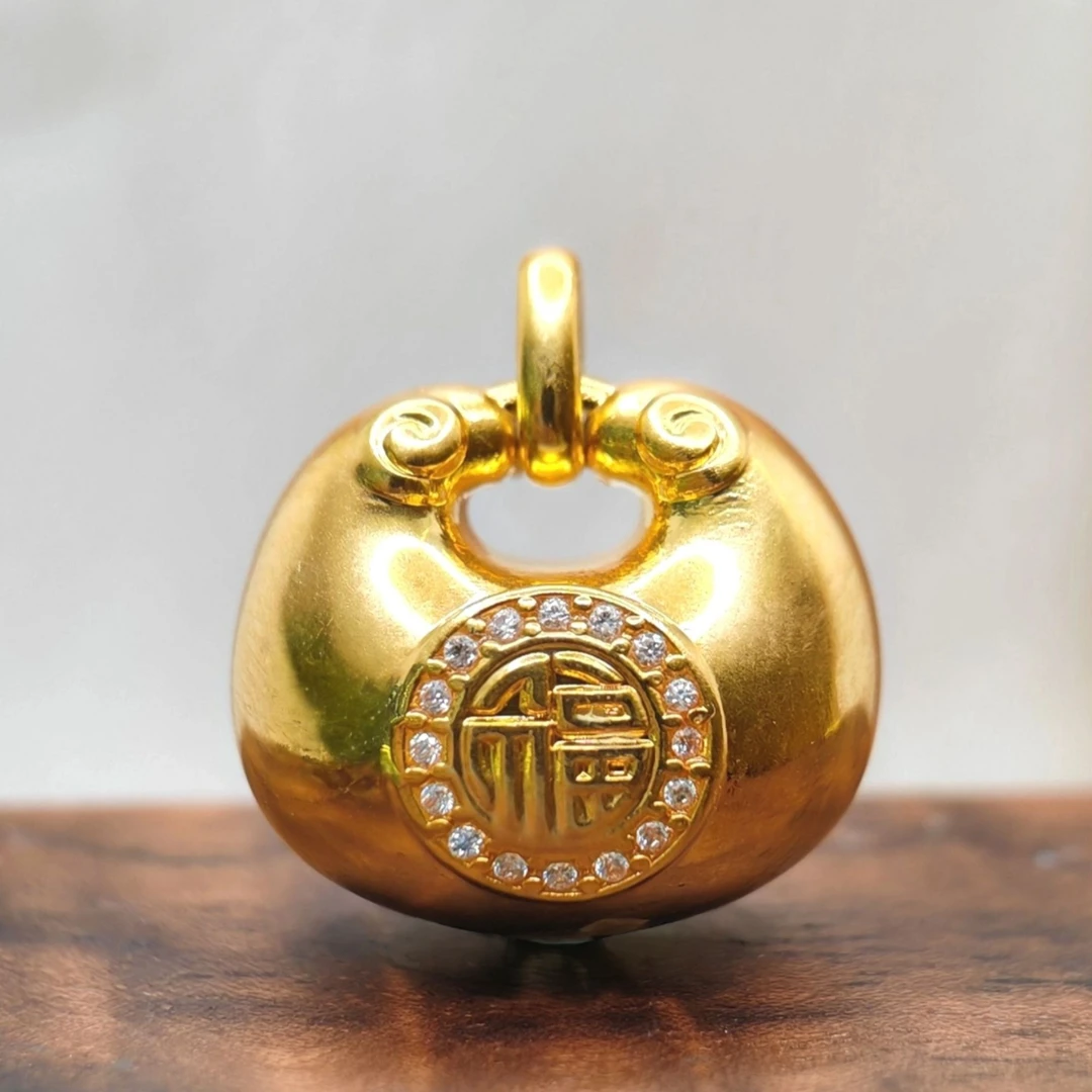 【珍珠奶奶专属】 18K金胖福吊坠0916 A6
