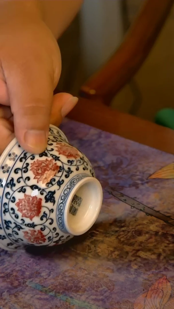 杯手工手绘杯杯很美丽