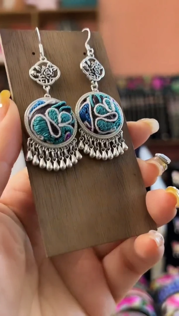 织绣艺枝独绣老绣饰品12