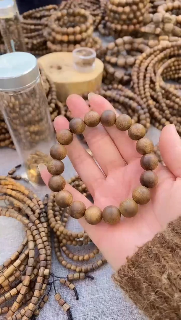 【闪购商品】沉香手串1.2圆珠单圈棋楠手串多样性发一