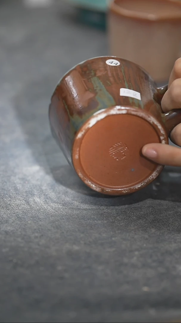 浪鬼家釉绘柴烧系列微瑕 杯