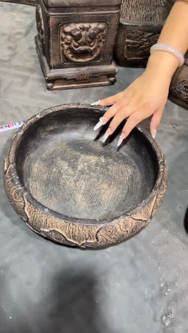 陶土【火山泥】荷韵盆