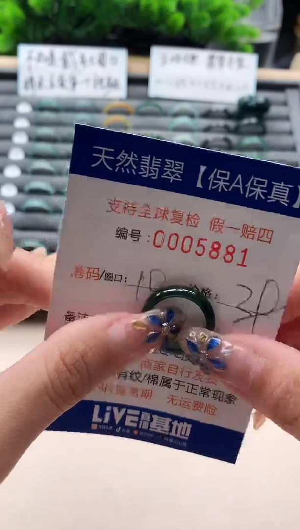 未镶嵌戒指翡翠5881