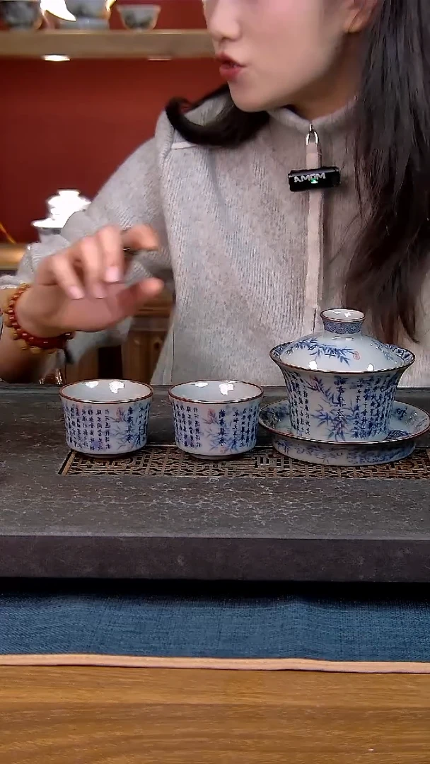 简装家用款3件套 老陶泥开片纹陶瓷茶具