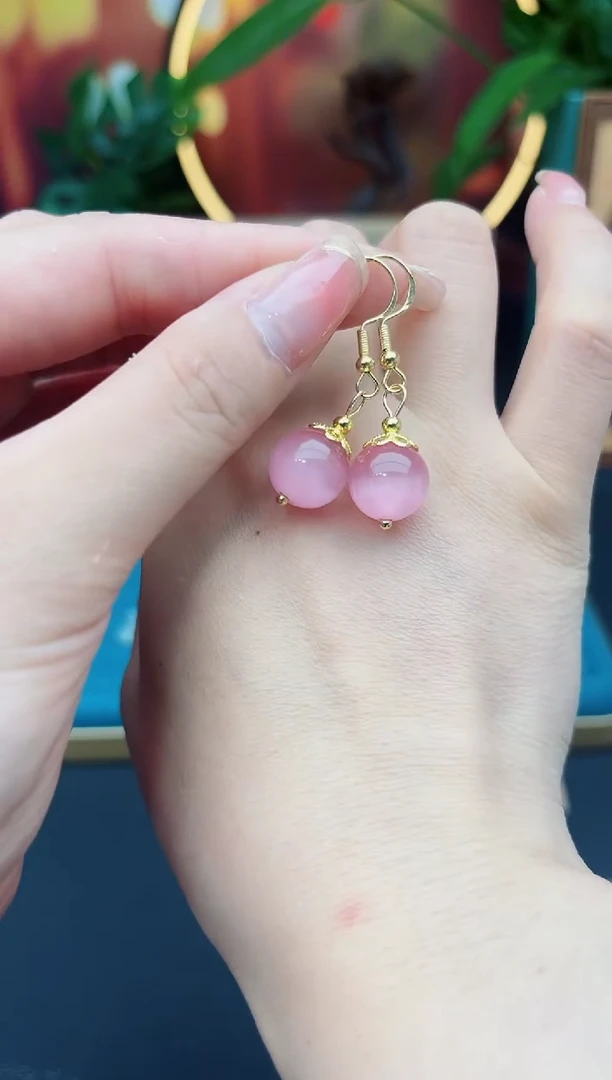 玛瑙/玉髓耳饰银S925镶嵌301000