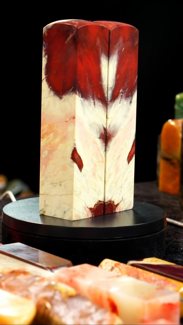 昌化石抹茶绿红砂2