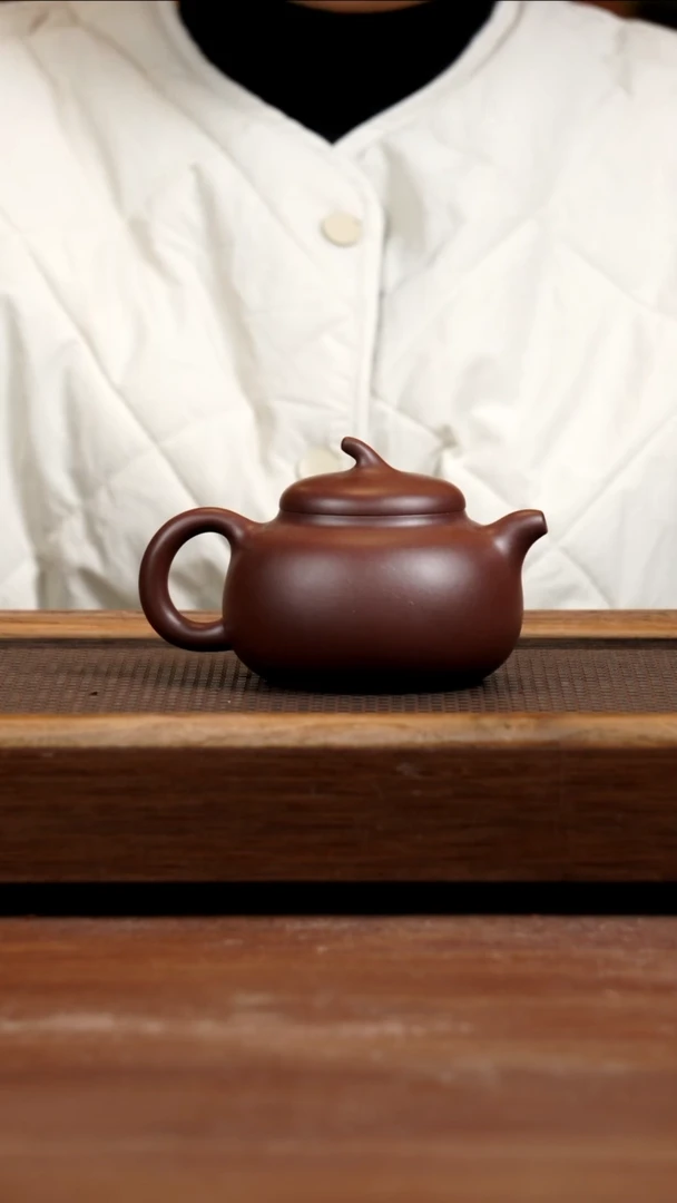 【闪购商品】紫砂茶壶四号井紫泥茄瓜250CC