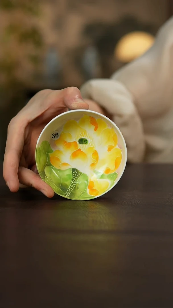 杯景德镇陶瓷杯碗柴烧多人