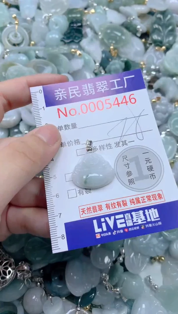翡翠未镶嵌颈饰5446