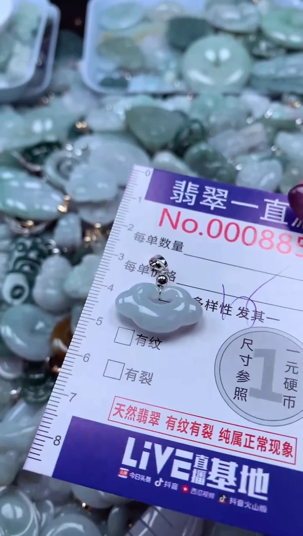 翡翠未镶嵌吊坠(不含链)8855