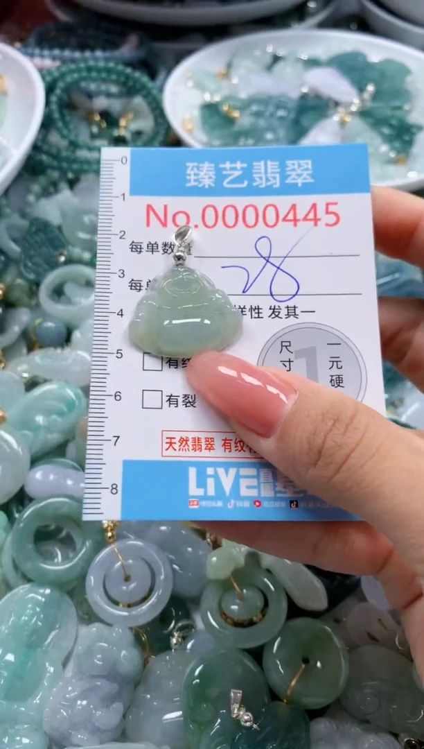 翡翠未镶嵌吊坠(不含链)445