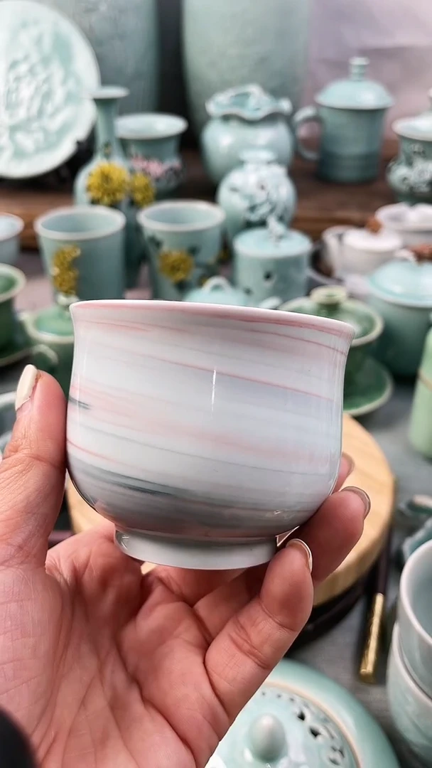 【闪购商品】纯手工 特价 微瑕 慧仙青瓷限时福利放漏