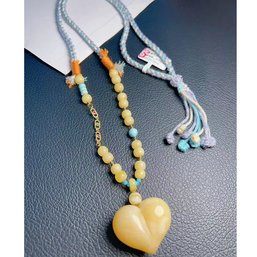 蜜蜡编绳项链MNN1105-6