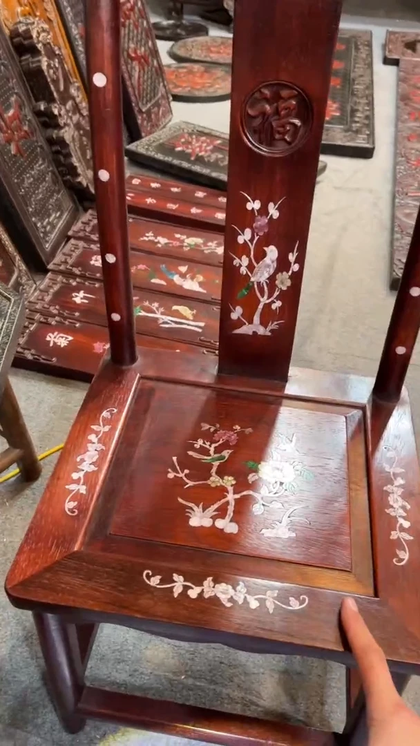 非洲紫檀（红花梨）椅子75CM高