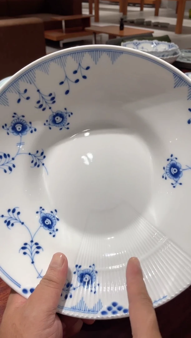 瓷五花马25cm明路碗