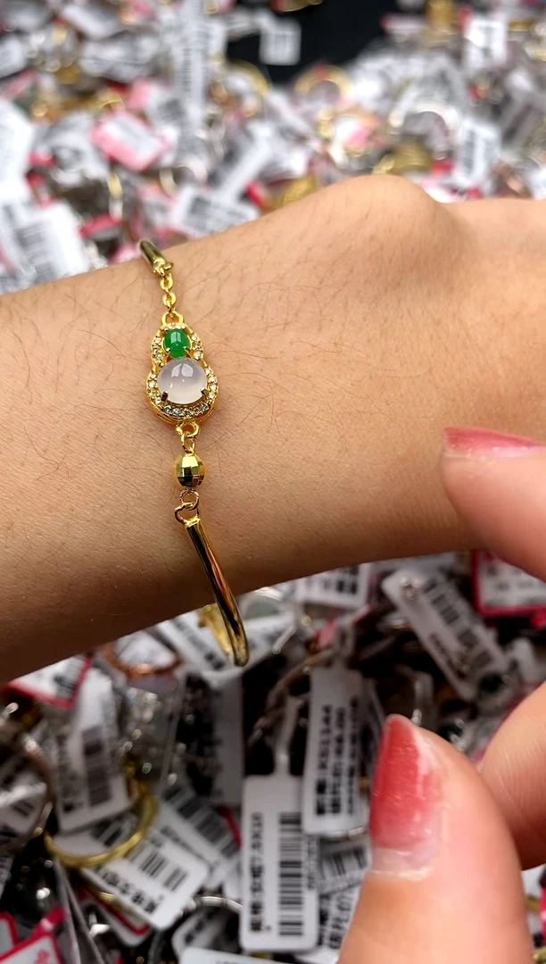 【闪购商品】翡翠戒指银S925镶嵌77777   1