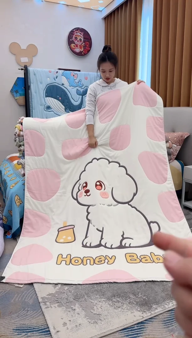 棉羽绒棉小奶狗粉-150x200