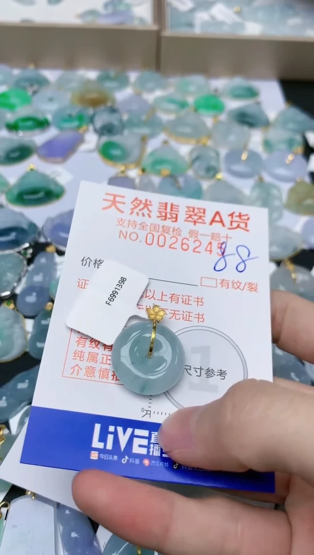 【闪购商品】翡翠颈饰未镶嵌天然缅甸A货翡翠