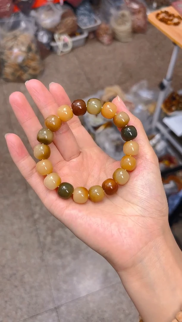 吊坠菩提根/象牙果浓郁多宝桶珠单圈