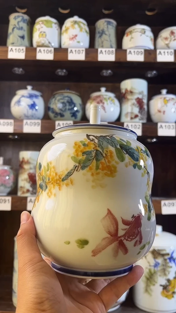 我****g迎君陶瓷纯手工手绘   微微瑕