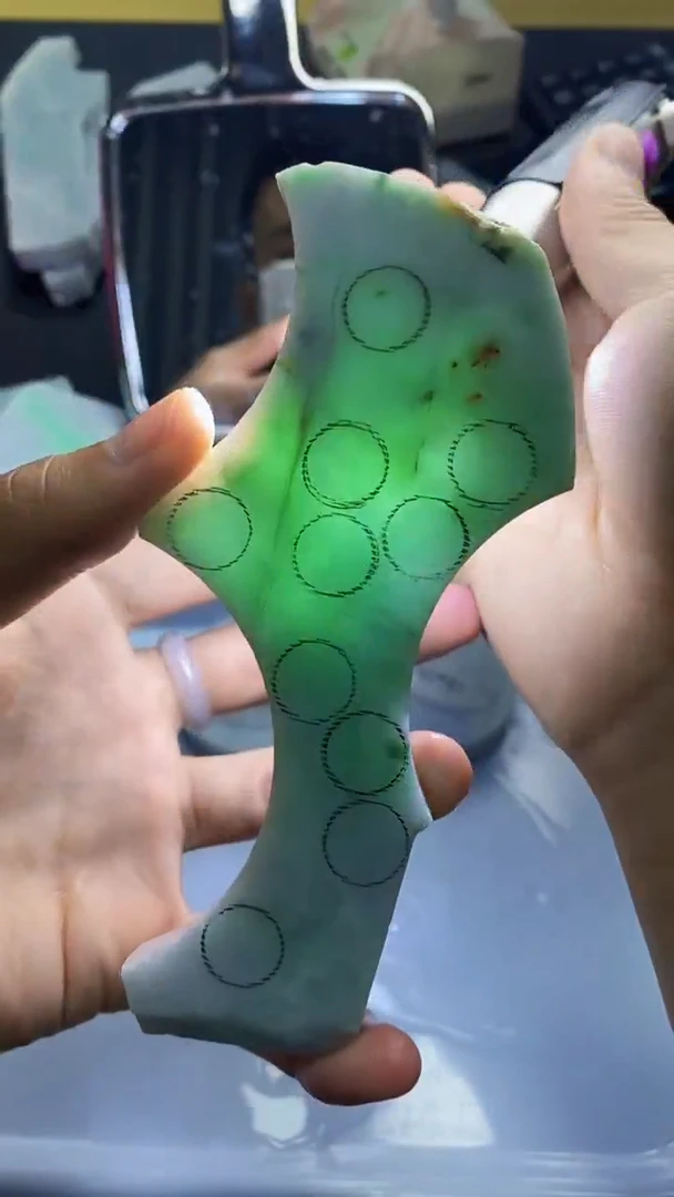 裸石翡翠天然缅甸A货【海】A01