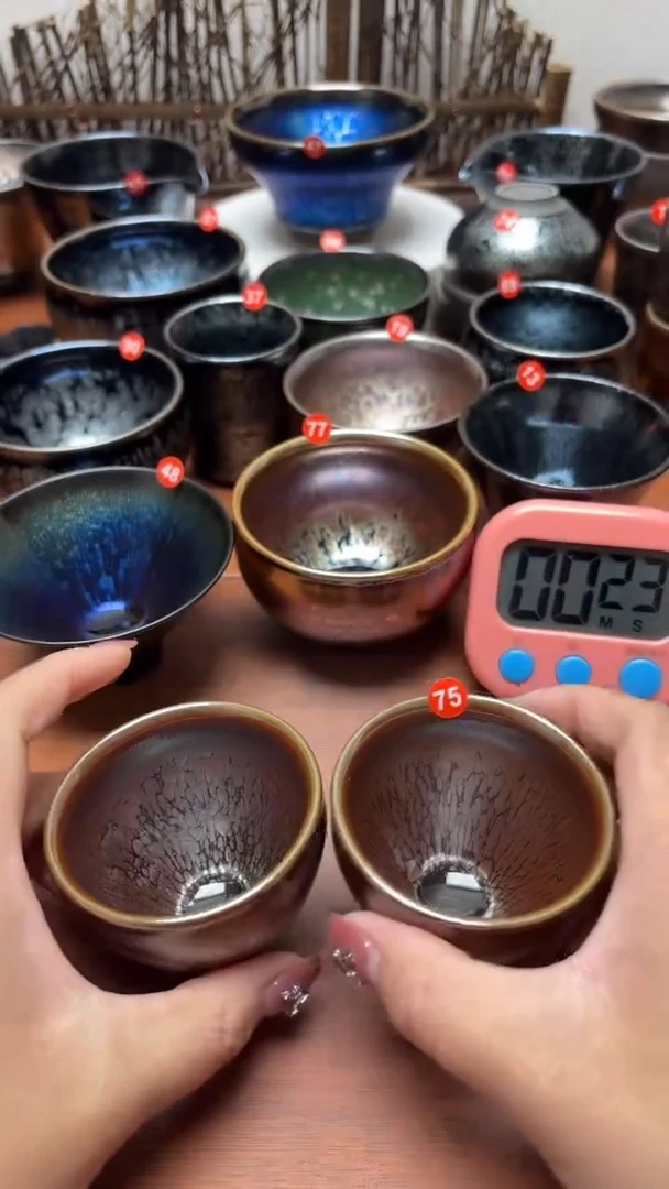 【闪购商品】茶盏75号2个建盏工匠茶器