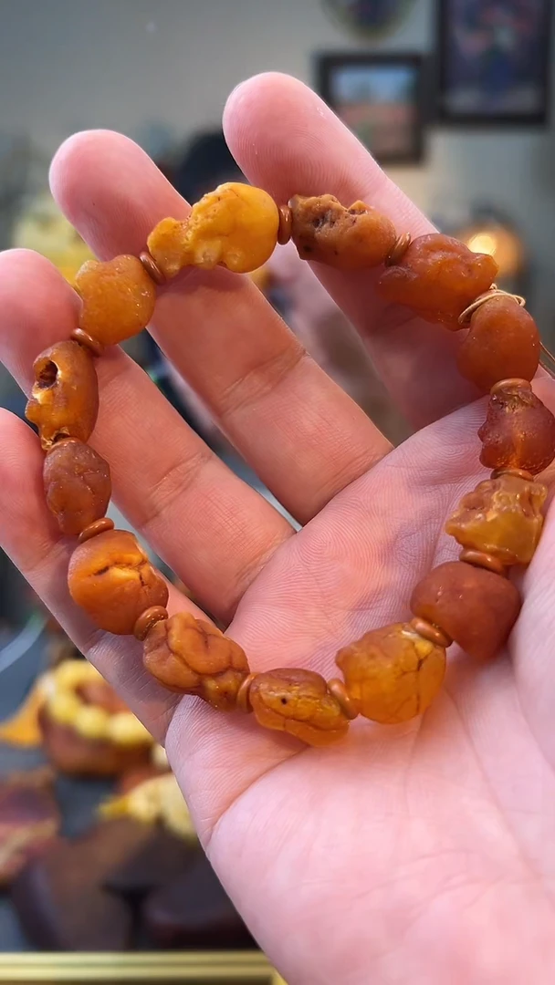 手串琥珀未镶嵌手串