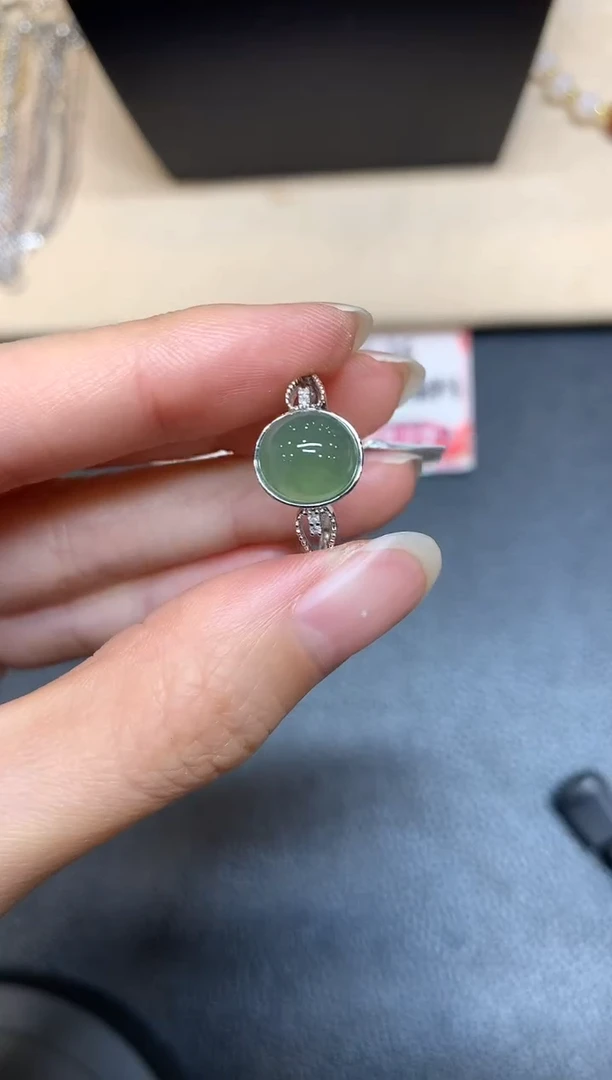 【闪购商品】翡翠戒指18K金镶嵌【无鉴赏期