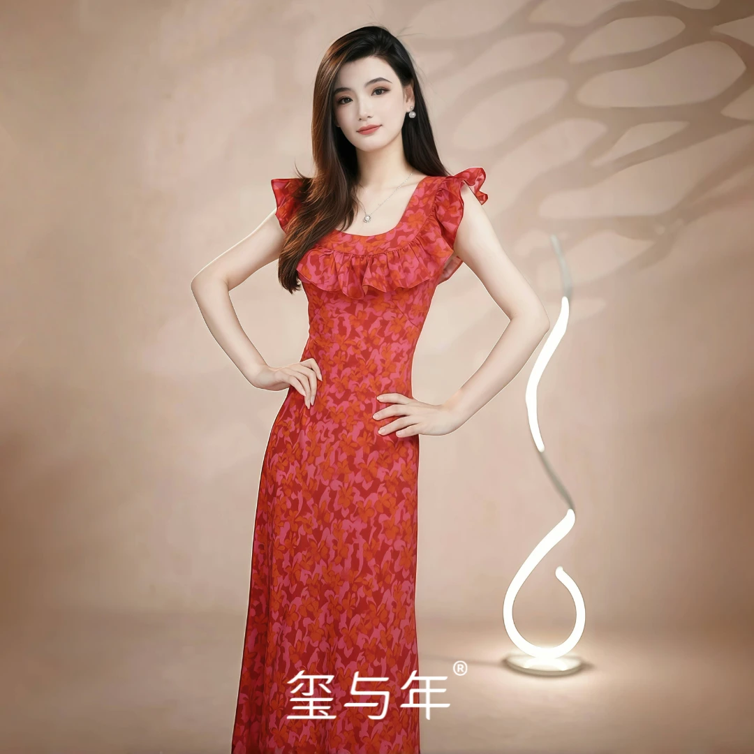 【闹姐推荐】法式包臀裙优雅风仙女范夏季新款女人味连衣裙13299