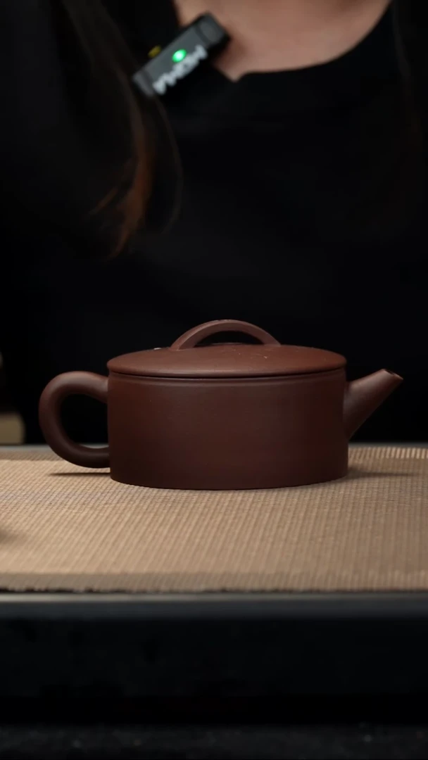 茶壶紫砂紫泥汉瓦200c