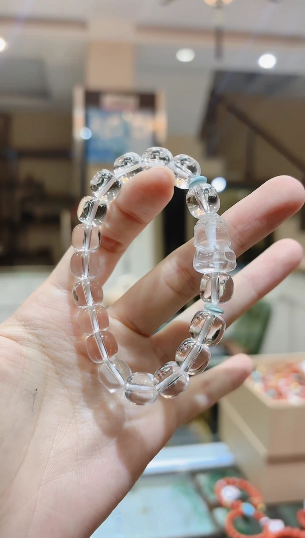 【闪购商品】水晶手串未镶嵌无相佛白水晶手串