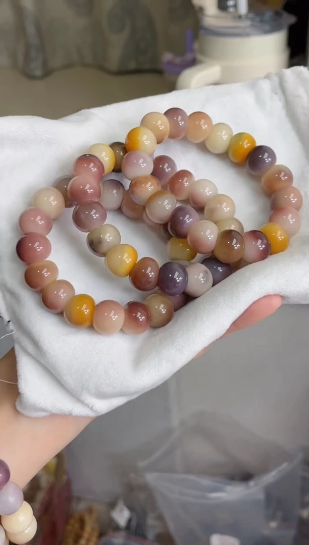 菩提根/象牙果手串q10紫美人玉化大肠14.5瑕疵不补随机