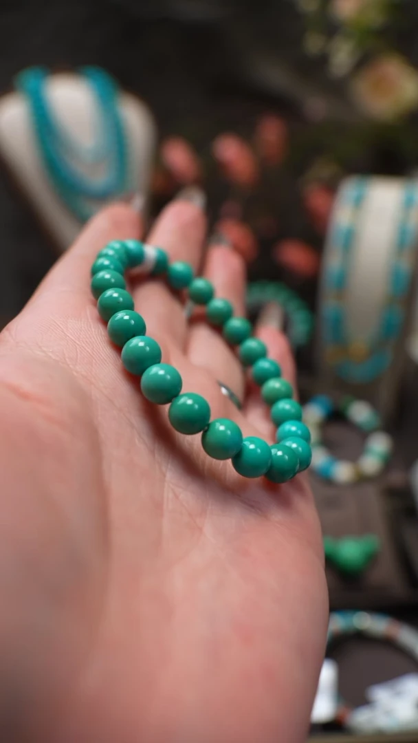 未镶嵌绿松石手串1