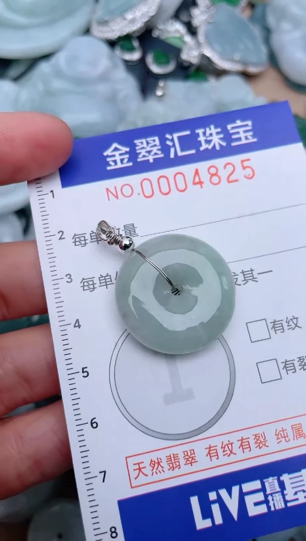 翡翠未镶嵌颈饰4825