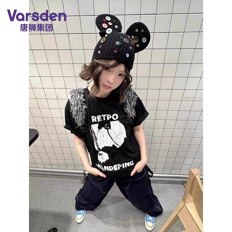 唐狮集团Varsden美式复古摇滚灵魂印花休闲百搭纯棉短袖T恤男