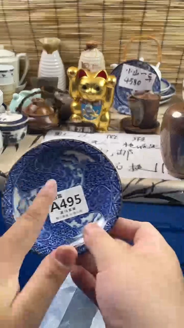 瓷片一***纸默认微瑕，介意慎拍！A495