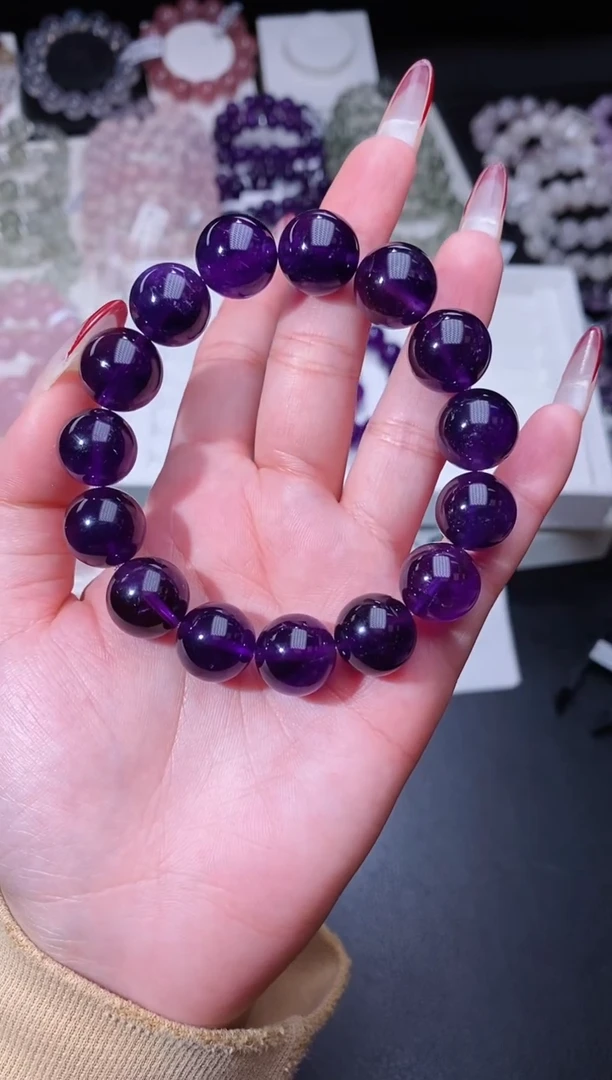 【闪购商品】水晶手链合金121.39乌拉圭紫水晶 多样性发其一