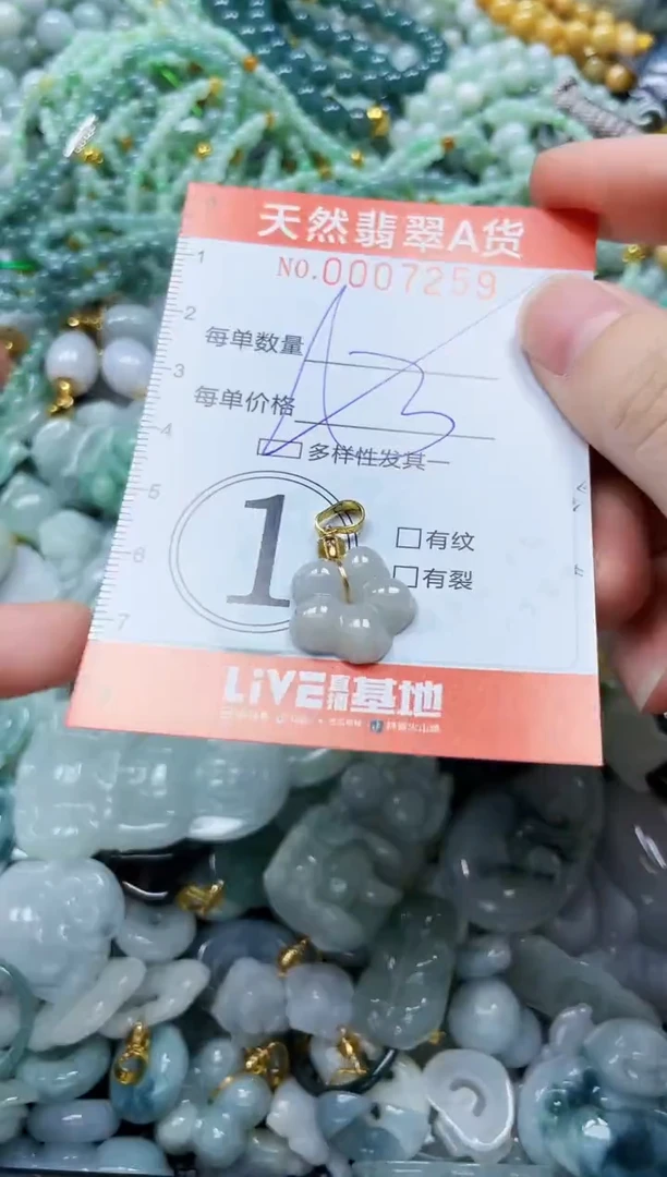 翡翠未镶嵌颈饰闪购0007259多样性发其一